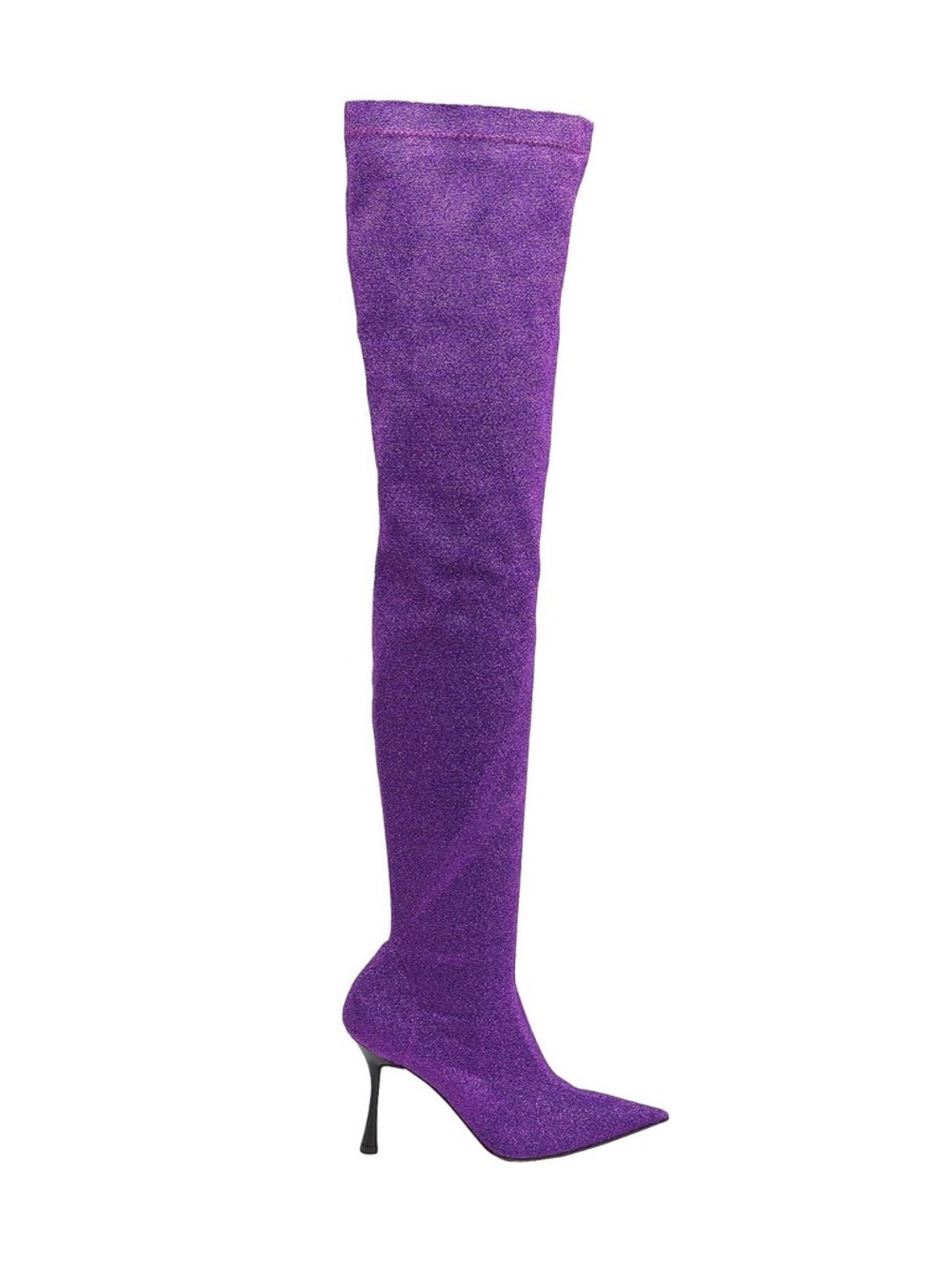 Purple Over-the-Knee Pointed Toe Stiletto Boot